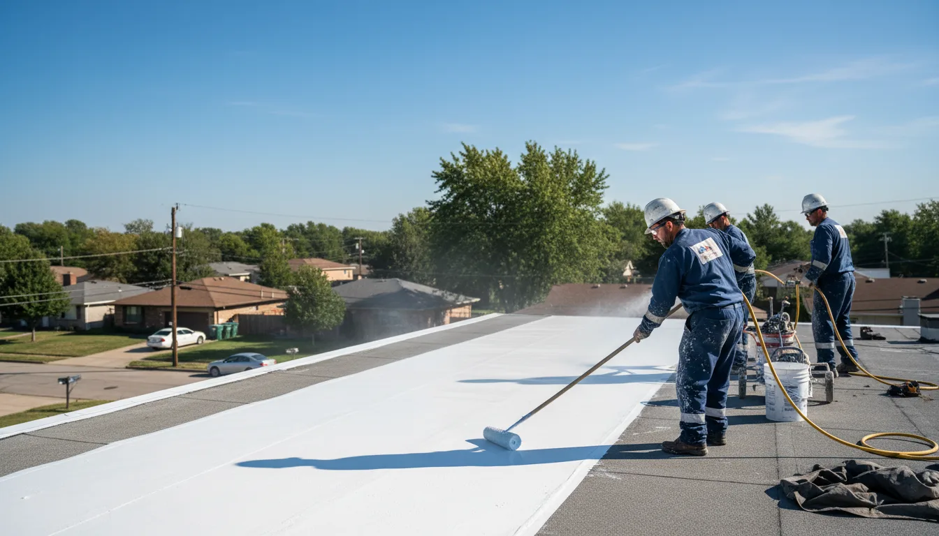 Commercial roof coating in Cove, AR near me